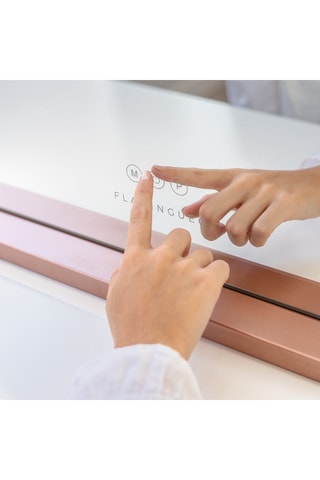 Ledspiegel op Poten - 58 x 48 x 12 cm - Roségoudkleurig