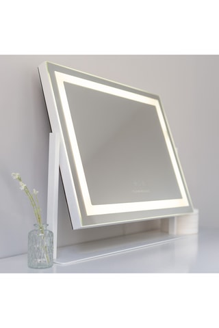 Ledspiegel op Poten - 64 x 54,5 x 12 cm - Wit