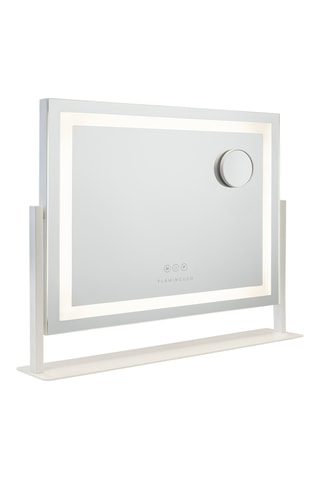 Ledspiegel op Poten - 64 x 54,5 x 12 cm - Wit