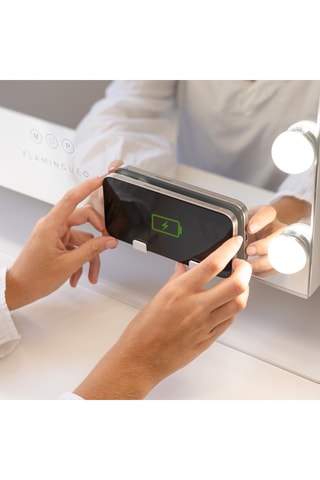 Ledspiegel op Poten - 64 x 54,5 x 12 cm - Wit