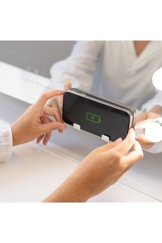 Ledspiegel op Poten - 64 x 54,5 x 12 cm - Wit