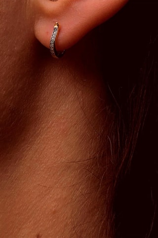 Créoles - Or blanc et diamants