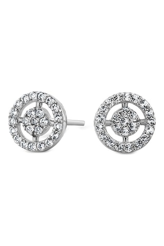 Puces - Or blanc et topazes