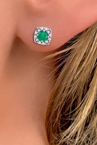 Puces - Or blanc, topazes et émeraudes