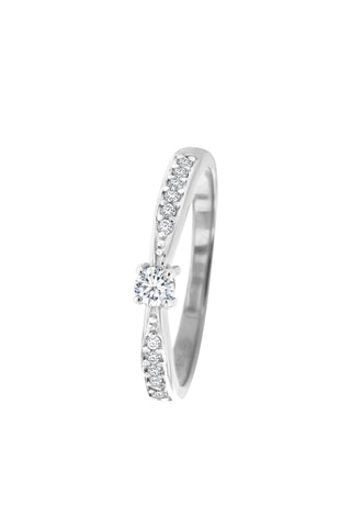 Bague - Or blanc et diamants