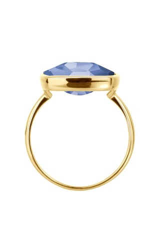 Bague - Or jaune et tanzanite