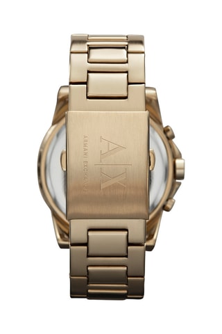 Relógio de quartzo em aço - Cronógrafo - Dourado