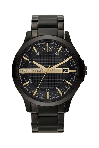 Relógio de quartzo em aço - Preto