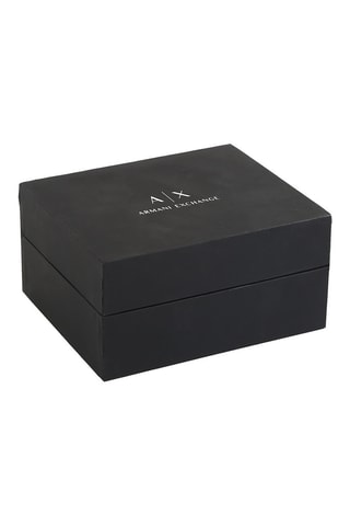 Relógio de quartzo em aço - Cronógrafo - Prateado e preto