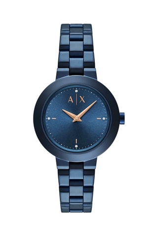 Relógio de quartzo em aço - Azul-marinho