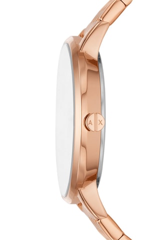 Coffret relógio de quartzo em aço e colar