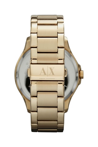 Relógio de quartzo em aço - Cronógrafo - Dourado e preto - Armani Exchange