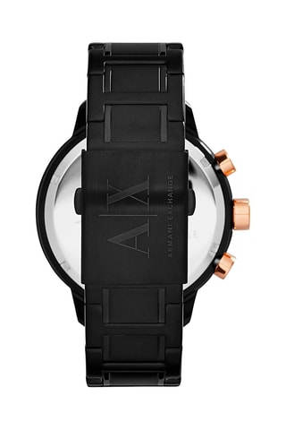 Relógio de quartzo em aço - Cronógrafo - Preto