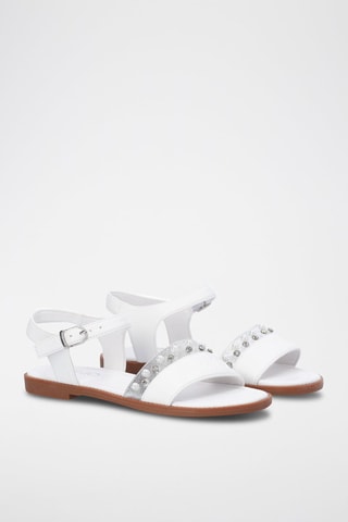 Sandalen Sailor Zilverkleurig en Wit