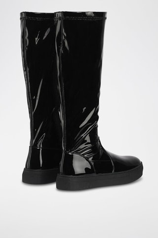 Platform Laarzen Alicia  Zwart