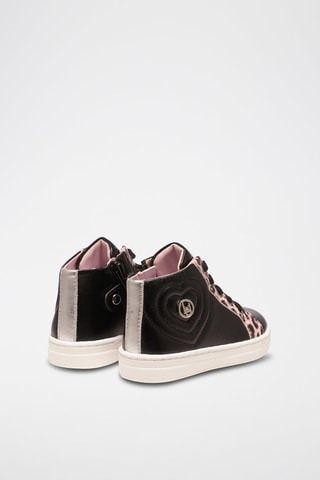 Hoge Platform Sneakers Mini Alicia  Zwart