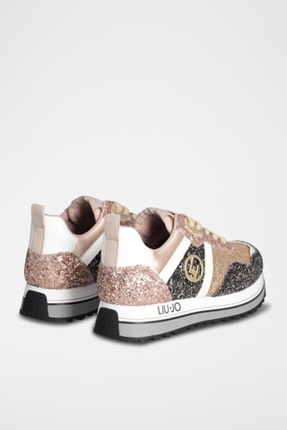 Platform Sneakers Maxi Wonder  Roségoudkleurig en Zwart