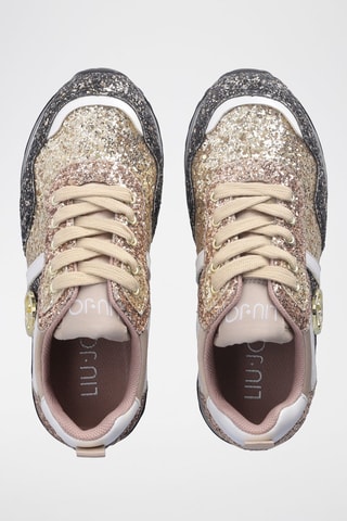 Platform Sneakers Maxi Wonder  Roségoudkleurig en Zwart