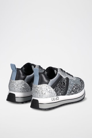 Platform Sneakers Maxi Wonder  Blauw en Zilverkleurig