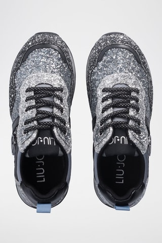 Platform Sneakers Maxi Wonder  Blauw en Zilverkleurig