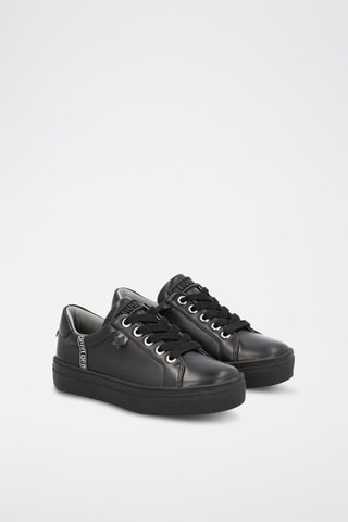 Kalfsleren Sneakers Alicia Zwart