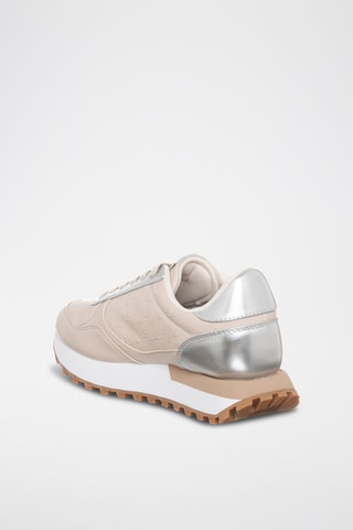 Sneakers Evelyn - Beige en Zilverkleurig