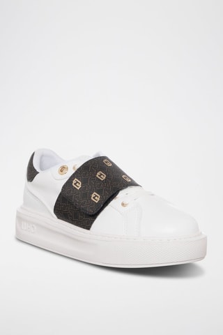 Leren Platform Sneakers - Wit