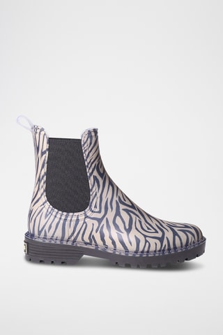 Bottines Chelsea Calvi - Noir et blanc