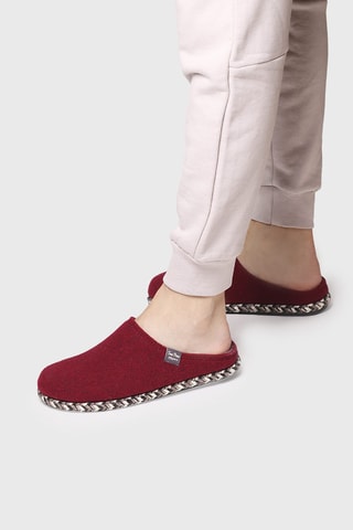 Pantoufles fourrées Tobi - Bordeaux