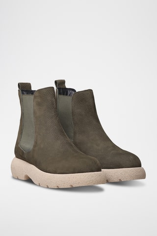 Bottines Chelsea en nubuck Davinia - Kaki