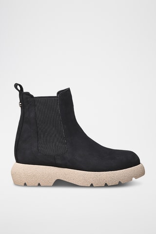 Bottines Chelsea en nubuck Davinia - Noir