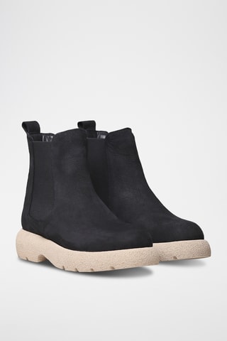 Bottines Chelsea en nubuck Davinia - Noir