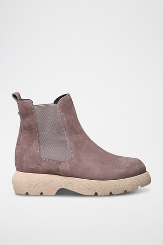 Bottines Chelsea en nubuck Davinia - Taupe