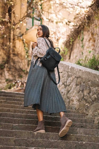 Bottines Chelsea en nubuck Davinia - Taupe