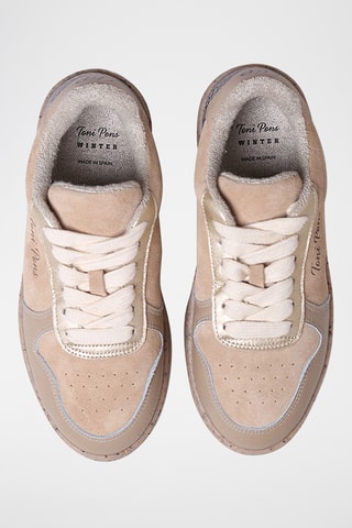 Baskets en cuir Alexandra - Beige