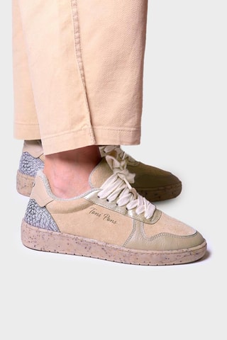 Baskets en cuir Alexandra - Beige