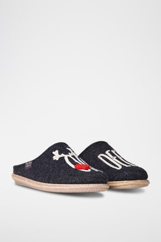 Pantoufles Deli - Noir