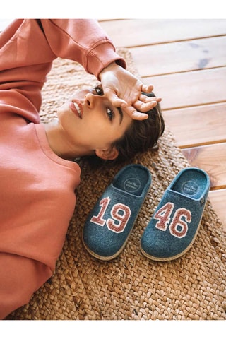 Pantoufles Deli - Bleu