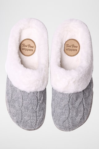 Pantoufles fourrés Deli - Gris