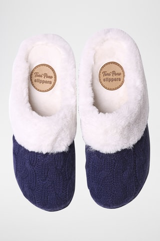 Pantoufles fourrés Deli - Bleu