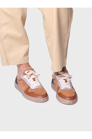 Baskets en cuir Alexandra - Marron