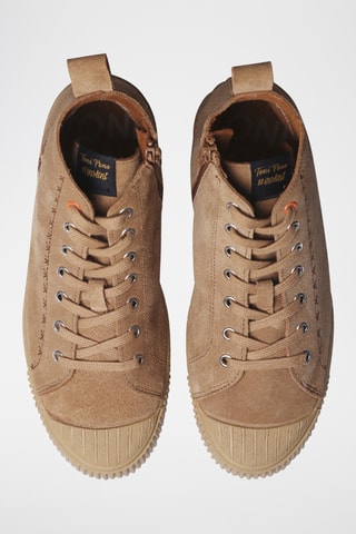 Baskets montantes en cuir Gia - Camel