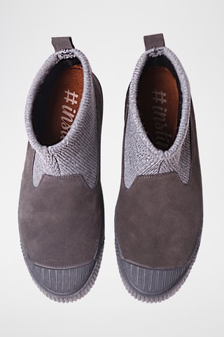 Bottines chaussettes en laine Goda - Gris