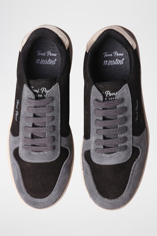 Baskets en cuir Atenea - Noir