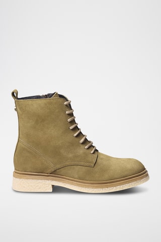 Bottines en nubuck Lou - Kaki