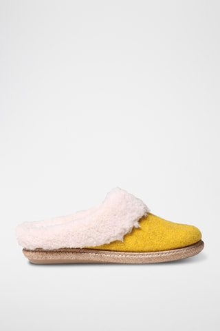 Pantoufles fourrés Miri - Jaune