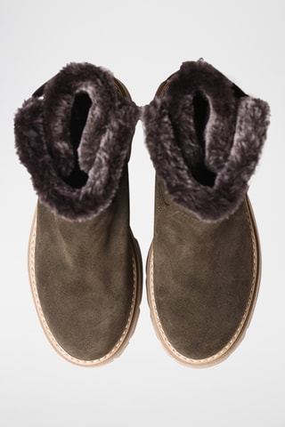 Bottines fourrées en nubuck Misuri - Kaki