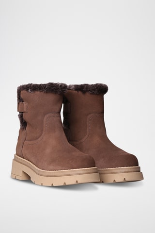 Bottines fourrées en nubuck Misuri - Taupe