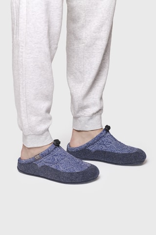 Pantoufles Nadir - Bleu marine