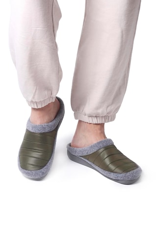 Pantoufles fourrées Nordi - Vert